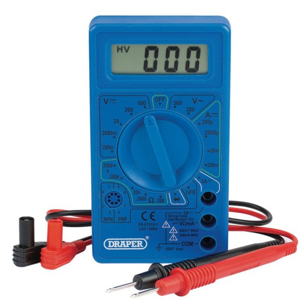 Draper 58476 Digital Multimeter 500V AC/DC