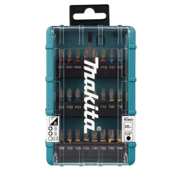 Makita E-25068 Impact Premier 28 Piece Torsion Bit Set