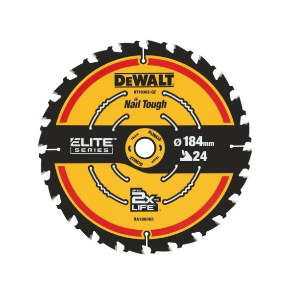 DeWalt DEWDT10302QZ ELITE™ Series Framing Circular Saw Blade 184 x 16mm x 24T