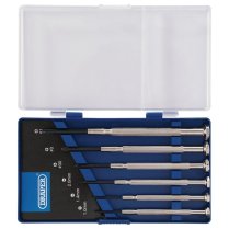 Draper 14956 Precision Screwdriver Set 3 x Plain Slot 3 x Cross Slot 6 Piece