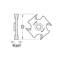Trend 34/03TC Slotter 2mm kerf M12mm bore