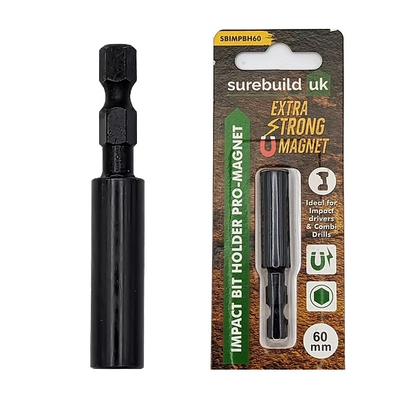 Surebuild SBIMPBH60 Impact Bit Holder Pro-Magnet 60mm