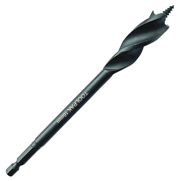 Toolpak FWB16 Rapid 3 Cutter Wood Bit 16mm x 159mm