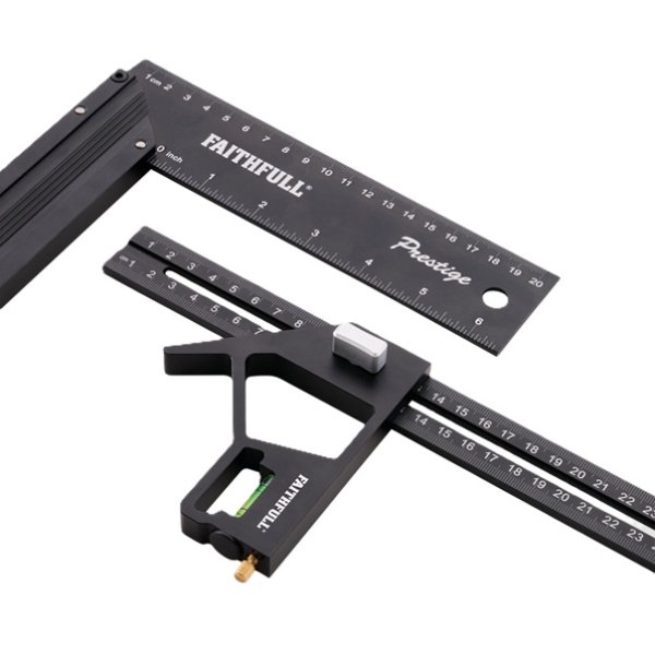 Faithfull XMS26COMBTRY Combination and 200mm 8inch Try Square Set