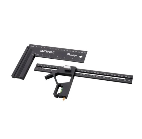 Faithfull XMS26COMBTRY Combination and 200mm 8inch Try Square Set