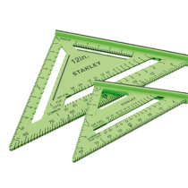 Stanley XMS26SQUARES 175 and 300mm - 7 and 12inch Hi-Vis Twin Pack