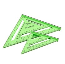 Stanley XMS26SQUARES 175 and 300mm - 7 and 12inch Hi-Vis Twin Pack