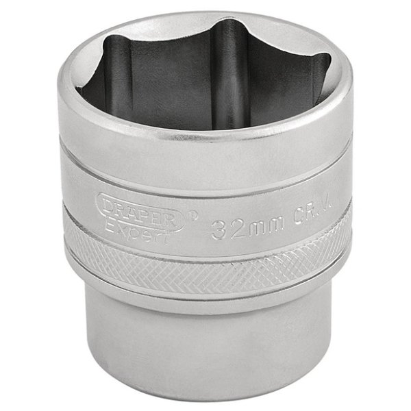 Draper 16622 Expert 6 Point Metric Socket 1/2inch Sq. Dr. 32mm
