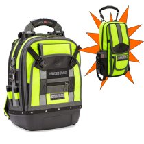 Veto Pro Pac TECH-PAC HiViZ YELLOW Tool Back Pack plus Free MB2 Hi-Viz YELLOW Meter Pouch